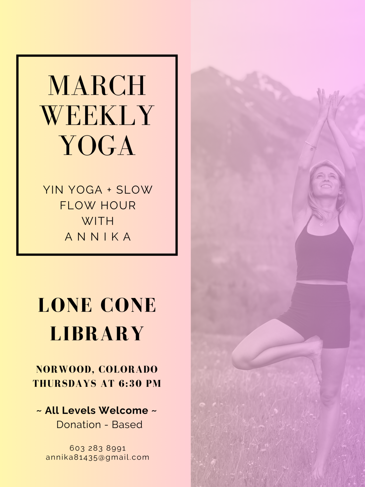 Yoga flyer